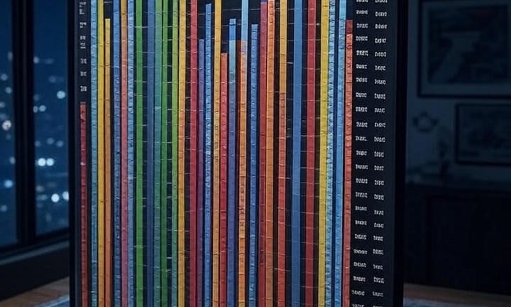 Statistiques criminalité Illustration de statistiques de criminalité par un tableau coloré.