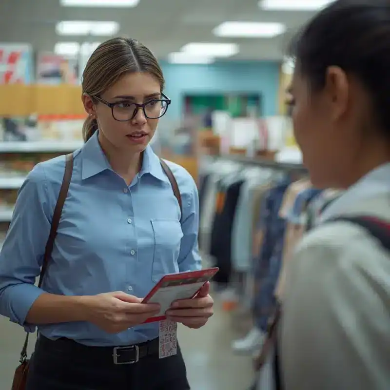 Un inspecteur de magasin WeWatch Security surprend une voleuse.