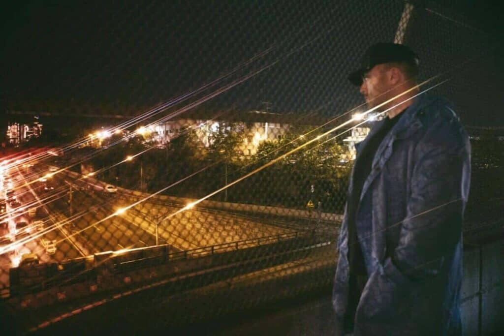 Agent de gardiennage WeWatch Security surveillant de nuit un chantier